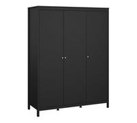 Furniture To Go Madrid Wardrobe With 3 Doors In Matt Black