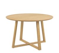 Malika Round Dining Table in Oak, Oak