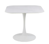 Furniture To Go Malta Ceramic Square Dining Table in White - 1
