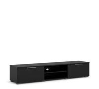 Match TV Unit 2 Drawers 2 Shelf in Black, none