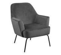 Furniture To Go Melissa Lounge Chair in Dark Grey - 1