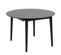 Montreux Round Dining Table with Butterfly Extension, Black