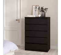 Furniture To Go Naia 5 Drawers Chest - Black