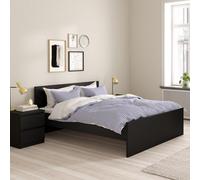 Furniture To Go Naia Double Bed 4Ft6 (140 X 190) In Black Matt (W) 146 X (H) 80 X (D) 196.6Cm