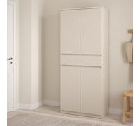 Furniture To Go Naia Shoe Cabinet With 4 Doors 1 Drawer In Cashmere