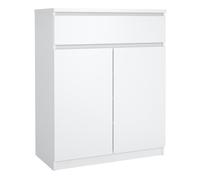 Furniture To Go Naia Sideboard - 1 Drawer 2 Doors in White High Gloss - White - 80.4 - 1