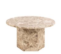 Furniture To Go Naxos Round Coffee Table In Brown Marble