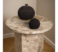 Florence Naxos Brown Marble Side Table - Furniture To Go - Wilko