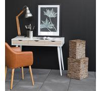 Furniture To Go Neptun 3 Drawer Office Desk - White & Oak