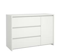 Furniture To Go Next Sideboard with 1 Door and 3 Drawers White - White - 118.6 - 1