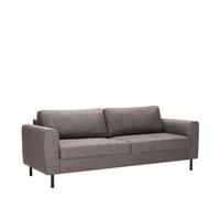 Furniture To Go Omaha 3 Seater Sofa In Basel Light Grey Fabric