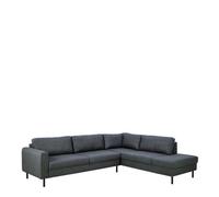 Furniture To Go Omaha Right Hand Facing Corner Sofa In Dark Grey Fabric