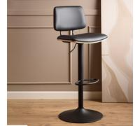 Furniture To Go Owen Gas Lift Bar Stool - Black