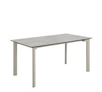 Palermo Ceramic Dining Table in Grey, none