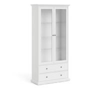 Furniture To Go Paris 2 Door 2 Drawer China Cabinet In White