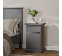 Furniture To Go Paris Nightstand 1 Door + 1 Drawer In Matt Grey