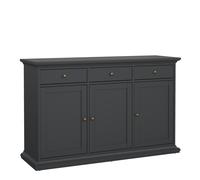 Furniture To Go Paris Sideboard with 3 doors and 3 drawers in Matt Grey - Grey - 147.7 - 1