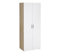Pepe 2-Door Wardrobe - Oak and White