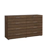 Furniture To Go Pepe Wide Chest Of 8 Drawers (4+4) In Walnut
