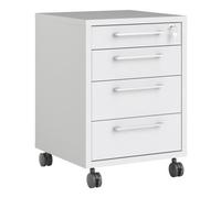 Furniture To Go Prima Mobile 4 Drawer Cabinet In White