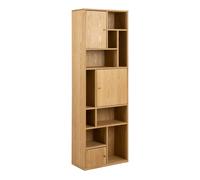 Furniture To Go Rangoon 3 Door Bookcase in Oak - 1 - Oak - Wood