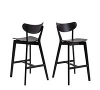 Roxby Bar Stool in Oak Set of 2, Oak