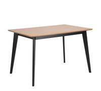 Furniture To Go Roxby Dining Table in Oak & Black Furniture To Go Black