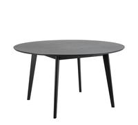 Roxby Round Dining Table in Black 140x76cm, none