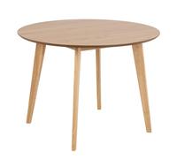 Furniture To Go Roxby Round Dining Table in Oak 105x76cm in Light Oak | Size: 105x76 cm Furniture To Go Light Oak 105x76 cm
