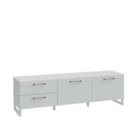 Furniture To Go Sali 2 Door 2 Drawer Tv Unit In Light Grey