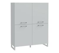 Furniture To Go Sali 4 Door Highboard In Light Grey