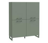 Furniture To Go Sali 4 Door Highboard in Sage Green - Green - 109.9 - 1
