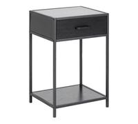 Furniture To Go Seaford Bedside Table With 1 Drawer In Black