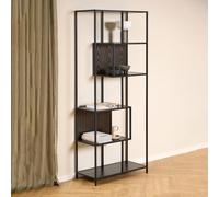 Furniture To Go Seaford Bookcase With 5 Shelves In Black