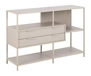 Furniture To Go Seaford Grey Storage Unit With 2 Drawers And 3 Shelves