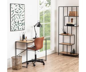 Furniture To Go Seaford Office Desk In Black & Oak