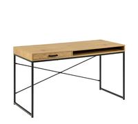 Furniture To Go Seaford Office Desk With 1 Drawer In Black And Oak