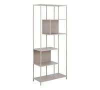 Furniture To Go Seaford Tall Grey Metal Bookcase With 5 Shelves, Grey