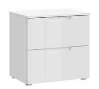 Sienna 2 Drawer Bedside Furniture To Go White One Size