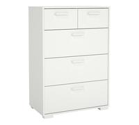 Furniture To Go Sofia Chest 3 + 2 Drawers White - White - Matt - Melamine