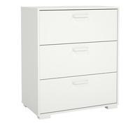 Furniture To Go Sofia Chest of 3 Drawers in White - White - Matt - Melamine