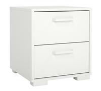 Furniture To Go Sofia Nightstand 2 Drawers White - White - Manufactured wood - 1