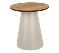 Furniture To Go Soli Round Coffee Table In Oak/grey 45X48Cm
