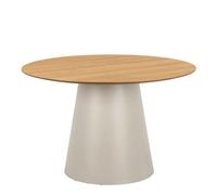 Furniture To Go Soli Round Dining Table In Oak/grey 120X75Cm