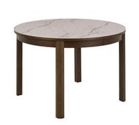 Furniture To Go Southampton Round Extendable Dining Table In Cream Ceramic 120X75Cm