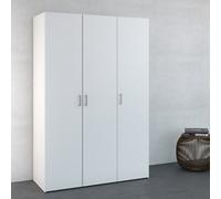 Space 3-Door Wardrobe - White