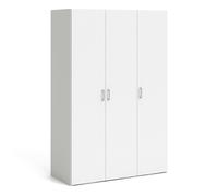 Furniture To Go Space Wardrobe with 3 doors White 1750 - White - Malemine - 1