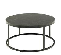 Spiro Coffee Table With Black Marble Top, none