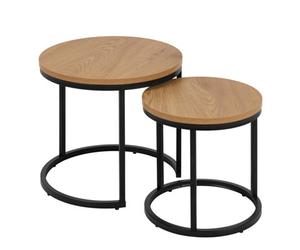 Furniture To Go Spiro Round Nest Of Tables In Oak