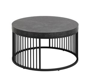 Furniture To Go Strington Round Coffee Table In Matt Black